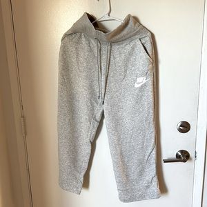 Nike high waisted crop sweat pants